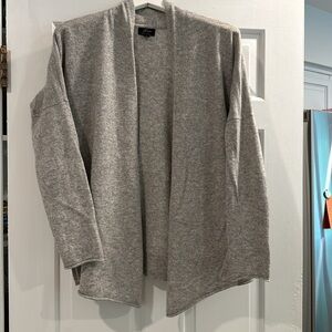 J. Crew 100% Cashmere Cardigan Sweater small grey
